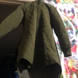 Medium parka high low jacket coat women’s